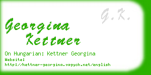 georgina kettner business card